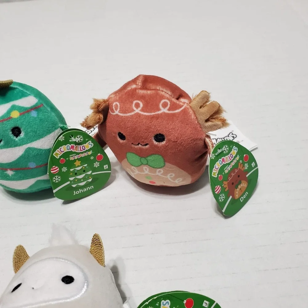 Squishmallows Holiday Christmas Plush Set: Melidy, Johann, Den, Nick, Nissa 2
